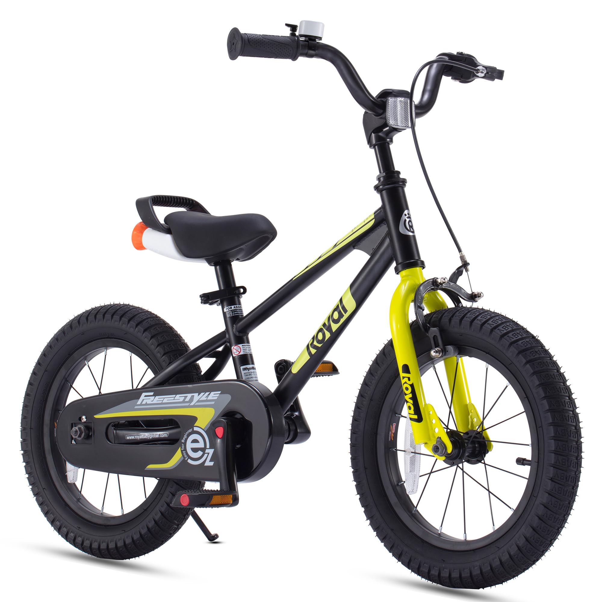 Royalbaby EZ Kids Bike Easy Learn Balancing to Biking Balance Pedal Bicycle Instant Assembly for Boys Girls Ages 2 9 Years Multiple Color Black